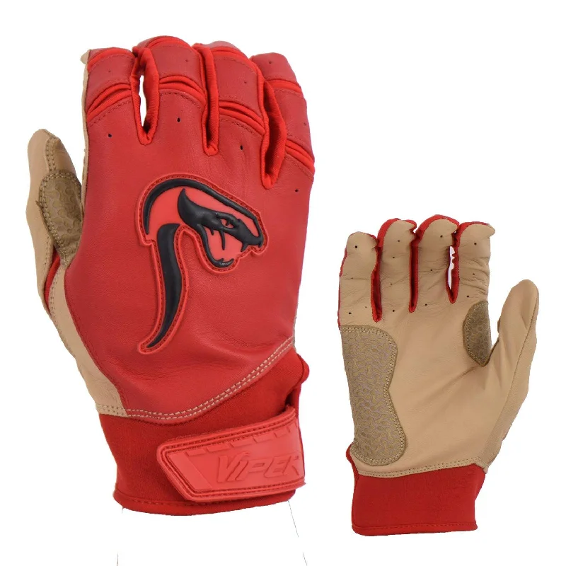 Grindstone Short Cuff Batting Glove - Red/Tan