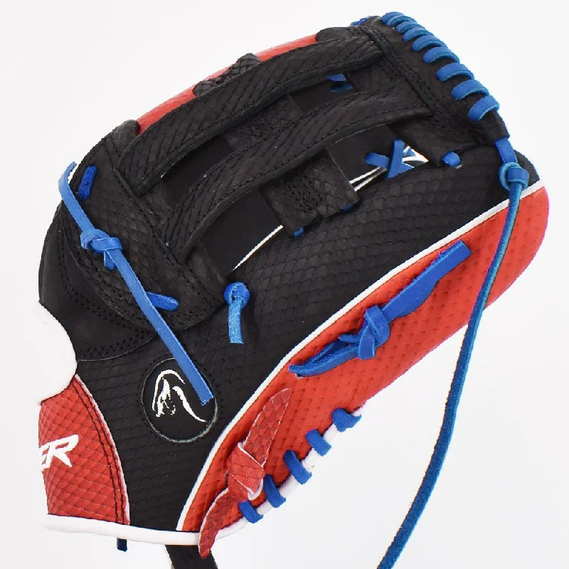 Viper Japanese Kip Leather Fielding Glove Black/Red/Royal