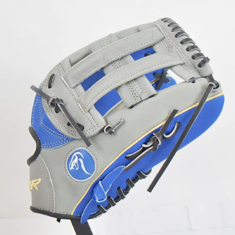 Viper Japanese Kip Leather Slowpitch Softball Fielding Glove  Royal/Grey/Tan