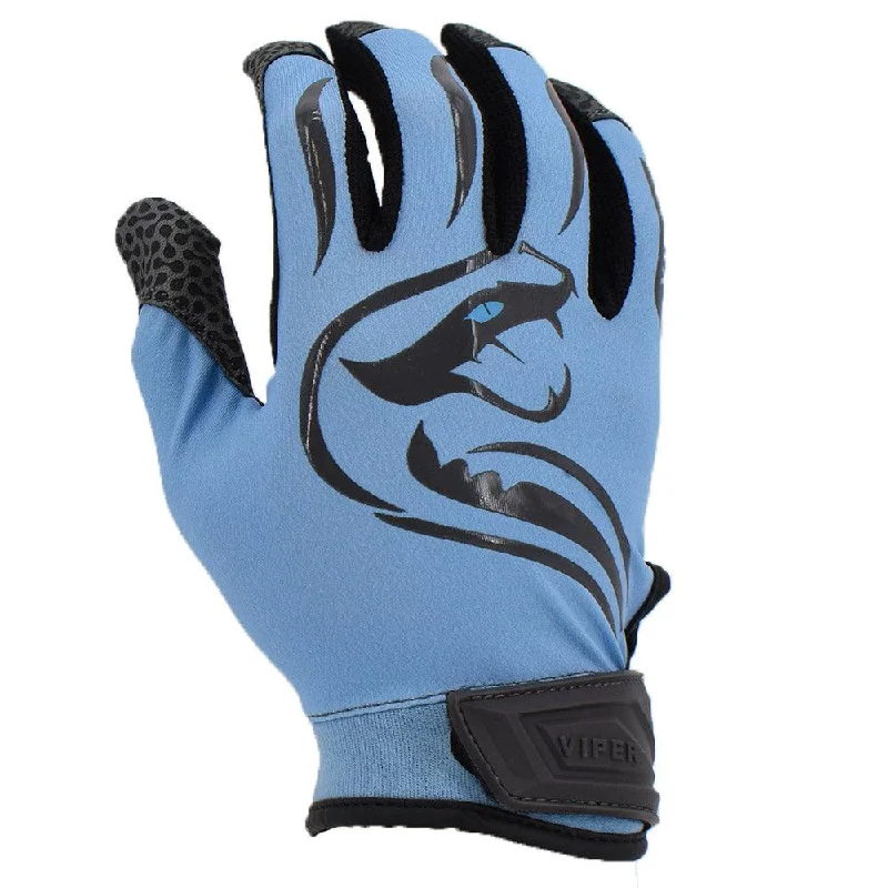 Viper Lite Premium Batting Gloves Leather Palm - Carolina Blue