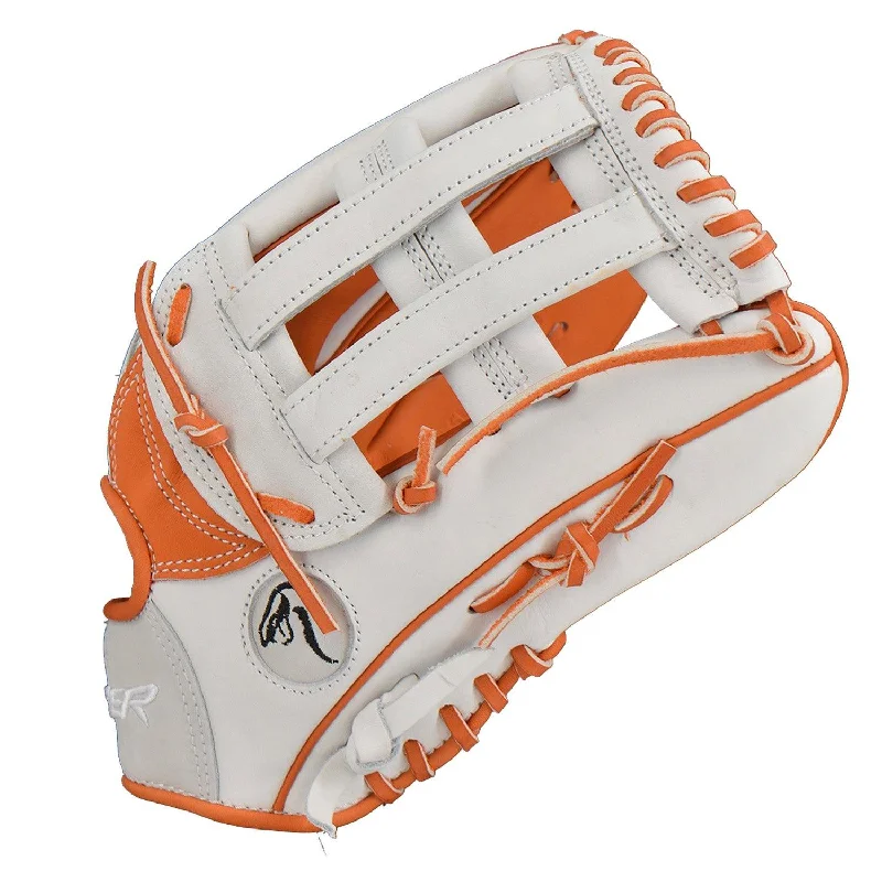 Viper Premium Leather Slowpitch Softball Fielding Glove – Game Ready Edition - VIP-H-SL-W-OR-001