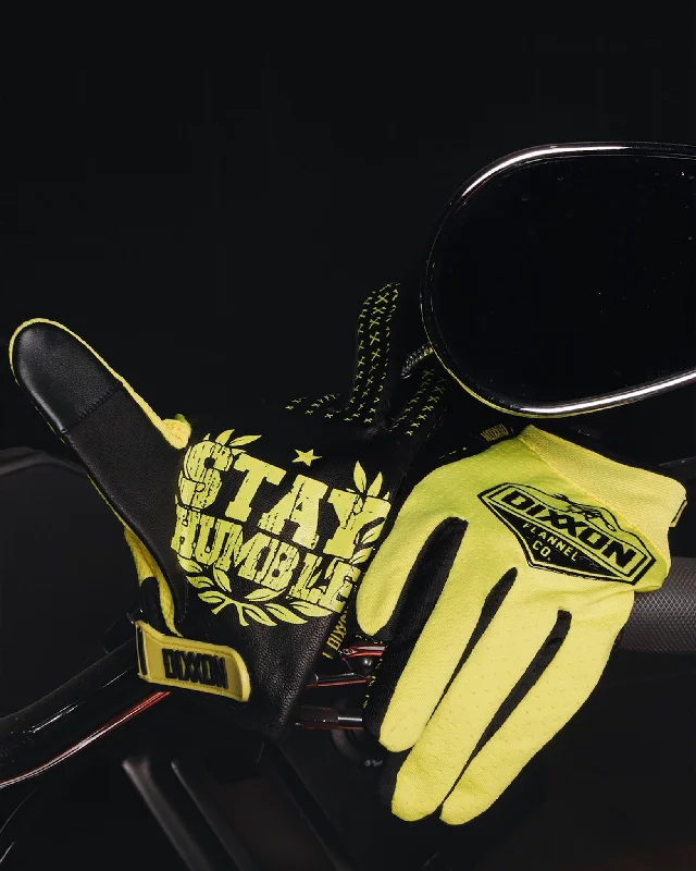 Working Class Moto Gloves - Floro Yellow